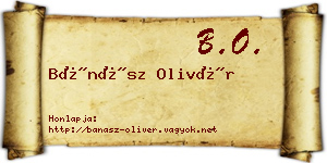 Bánász Olivér névjegykártya